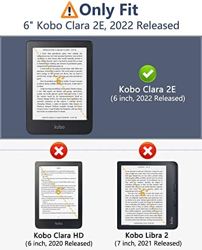 MoKo Esetben Kompatibilis a Kobo Clara 2E 6 2022 Kiadás, Anti-Semmiből Smart Cover Compact Tok tartó Automatikus Wake/Sleep