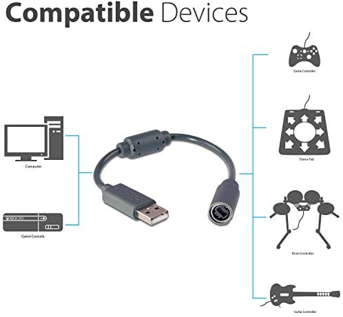 TJPOTO cserealkatrész Játék Tartozékok Új USB Szakadár Adapter kábel Kábel Adapter Xbox 360 PC Vezetékes Vezérlő