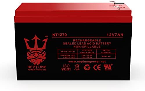 Neptun Hatalom Replacment a Hatalom Sonic PS-1270 12 V 7 AH Akkumulátor SLA .187 F1-es Terminál - 6 Pack FedEx 2 Nap