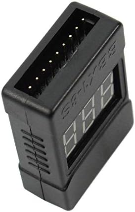 QWinOut LiPo Akkumulátor-Ellenőrző, 2in1 RC 1-8S Akkumulátor Teszter Monitor, Alacsony Feszültség Berregő Riasztás LED