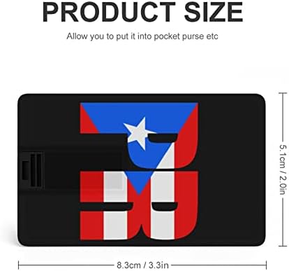 Puerto ricó-i Zászló USB Flash Meghajtó Személyre szabott Hitel-Kártya Meghajtó Memory Stick USB Kulcs Ajándékok