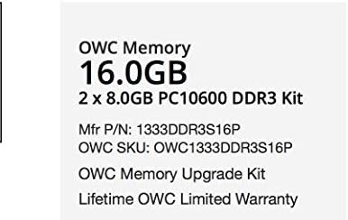 OWC 16 gb-os (2 x 8GB) 1333Mhz PC3-10600 DDR3 so-DIMM 204-Pin Memória Upgrade Kit