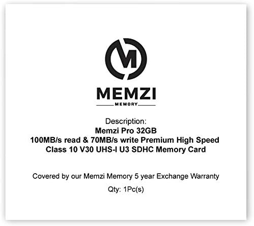 MEMZI PRO 32GB 100MB/s-Osztály 10 V30 SDHC Memória Kártya Kompatibilis Sony Alpha a7S II. ILCE-7SM2, a7S ILCE-7-ES,