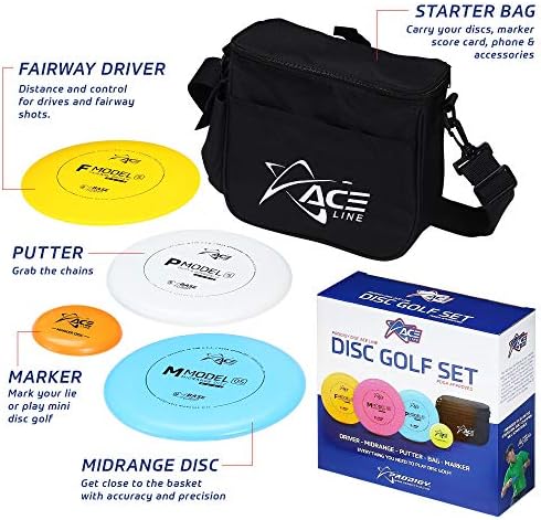 Csodagyerek Disc Golf Starter Set | Mindent el Kellett Kezdeni a Disc Golf | Tartalmaz 1 x Vezető, 1 x Középkategóriás,