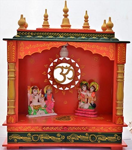 Devyom Haza Templom/Pooja Mandir/Pooja Mandap/Fa Templom ? Rajasthani Templomban Izzó
