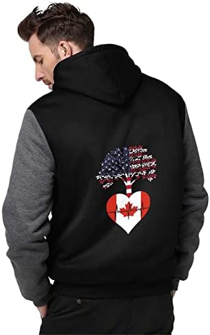 Kanada MINKET Root Szívverés Férfi kapucnis felső Vastag Nehézsúlyú Kapucnis Pulóver Teljes Zip Meleg Kabát