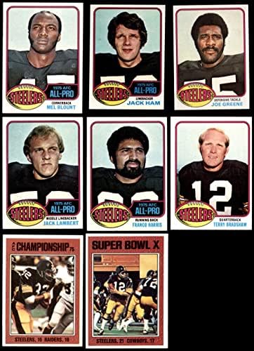 1976 Topps Pittsburgh Steelers Csapata Meghatározott Pittsburgh Steelers (Set) EX+ Steelers