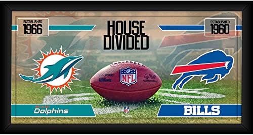Miami Dolphins vs. Buffalo Bills Keretes 10 x 20 Ház Labdarúgó-Kollázs - NFL Csapat Plakkok, valamint Kollázsok