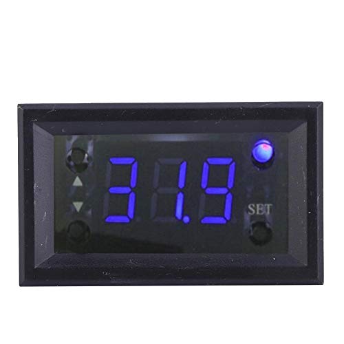 FTVOGUE W1218 Termosztát termosztát Digitális Hőmérséklet-szabályozó Termosztát Szabályozó DC12V -20~100℃[kék],Intelligens