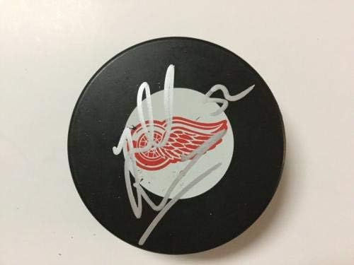 Jonathan Ericsson Aláírt Dedikált Detroit Red Wings Jégkorong PSA DNS-COA-egy - Dedikált NHL Korong