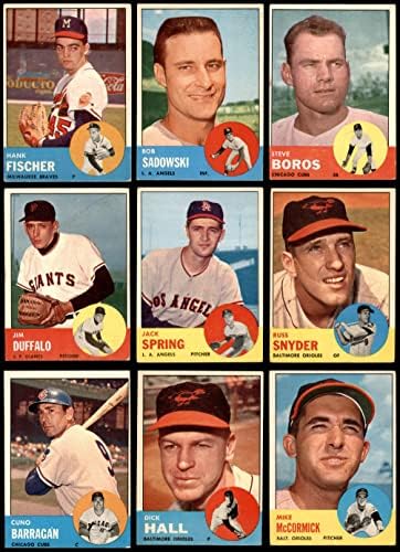 1963 Topps Baseball Magas Száma Teljes Készlet (Baseball Szett) VG+