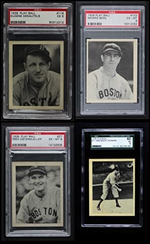 1939 Játszani a Boston Red Sox Csapat készen áll a Boston Red Sox (Set) EX+ Red Sox