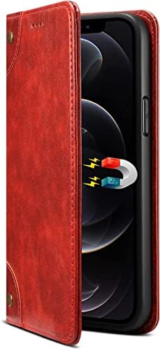 TRDYBSK Pénztárca tok iPhone 14 Pro Max, Vintage Prémium PU Bőr Flip Telefon Esetében a Kártya-tartó Állvány Erős Mágneses