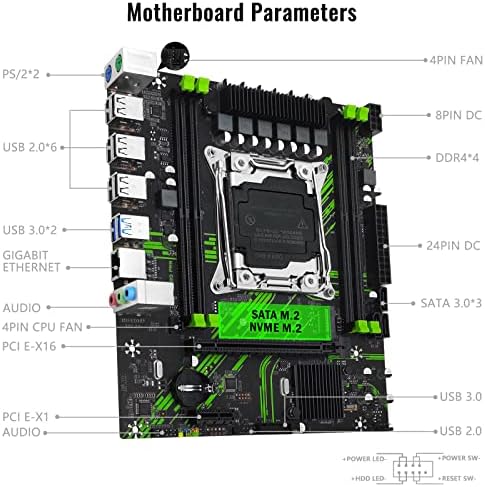 SHANGZHAOYUAN X99 PR9 LGA 2011-3 Alaplap az Intel Xeon E5 V3 V4 LGA 2011-v3 Processzor Foglalat (DDR4 Max 128GB, PCIe