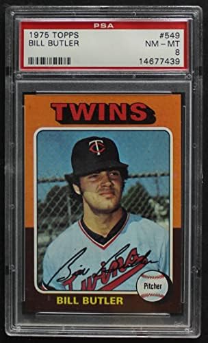 1975 Topps 549 Bill Butler Minnesota Twins (Baseball Kártya) PSA a PSA 8.00 Ikrek