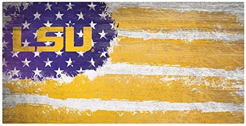 Fan Alkotások NCAA LSU Tigers Unisex LSU Zászló, 6x12 Jel, Csapat, 6 x 12