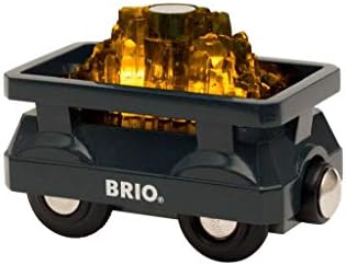 Brio Világ - 33896 Fény Arany Kocsi | 2 Darab Kocsi Játék Gyerekeknek, 3 éves kortól