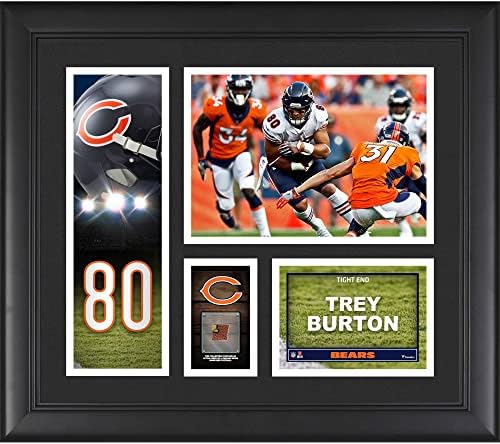 Trey Burton Chicago Bears Keretes 15 x 17 Játékos Kollázs egy Darab Játék-Labda - NFL Játékos Plakkok, valamint Kollázsok