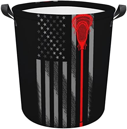 Évjárat ütőt Amerikai Zászló Kosárban Gátolják Táska Mosás Bin Tároló Táska Összecsukható Magas fogantyúval