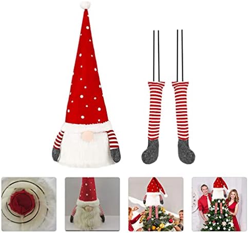 ABOOFAN karácsonyfa Topper Gnome Santa svéd tomte barátja Gnome Karácsonyi Díszek Plüss Skandináv Karácsonyi Díszek