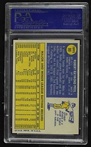 1970 Topps 99 Bobby Pfeil New York Mets (Baseball Kártya) PSA a PSA 8.00 Mets