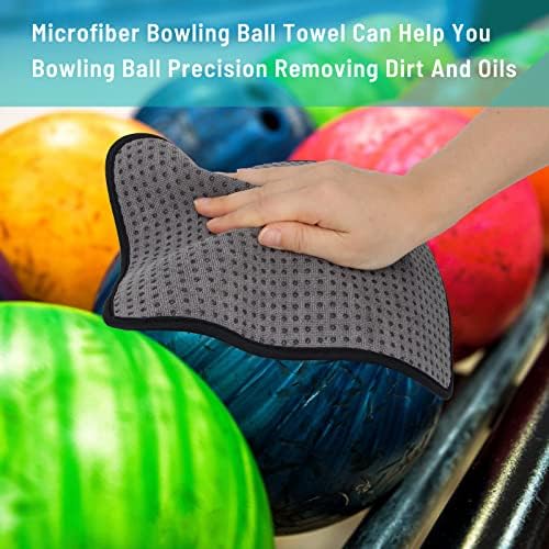 Coldairsoap 3 Csomag Mikroszálas Bowling Golyó Törölközőt Bowling Golyó Törölközőt 10 x 8 Hüvelyk Bowling Labda Bőr