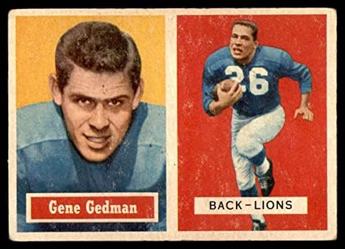 1957 Topps 44 Gén vele egyezkedni Detroit Lions (Foci Kártya) VG/EX Oroszlánok Indiana