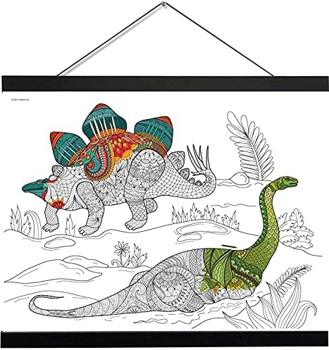 Tudjon Egyéni Művészeti Óriás színezés Poszter a Gyerekek, Tinik, Felnőttek Mandala Stílus (Tiger & Kölyök, 24x32)