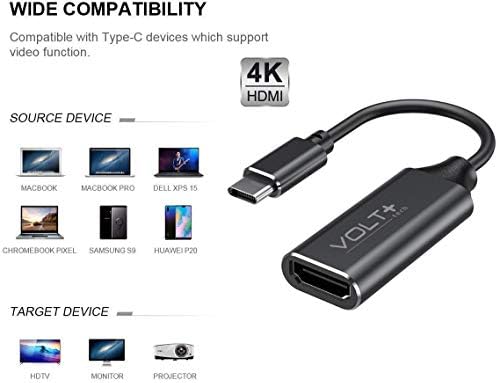 Művei VOLTOS PLUSZ TECH HDMI 4K USB-C Készlet Kompatibilis LG Hang Ingyenes FP9W Szakmai Adapter Digitális Teljes 2160p,