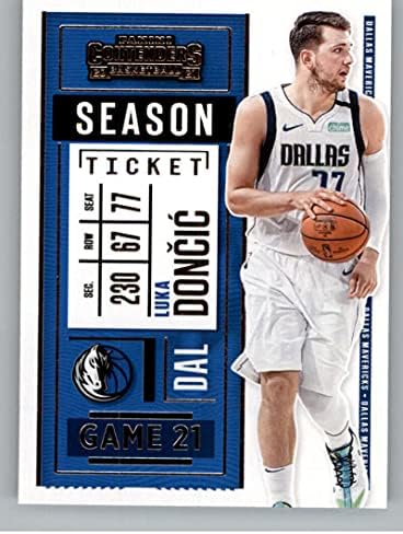 2020-21 Panini Versenyző bérlet 85 Luka Doncic Dallas Mavericks NBA Kosárlabda Trading Card