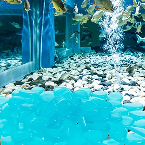 Yardwe Kültéri Dekoráció, akvárium Kavics 100-as Izzó Kavicsos Világít A Sötétben akvárium Fekvő Sziklák akvárium, Akvárium