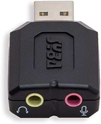 Syba külső USB Sztereó Hang Adapter for Windows, Mac, Linux Extra Audió Forrás 3,5 mm-es Audio Jack Mikrofon C-Media