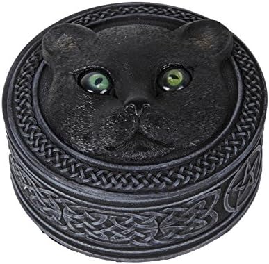 Csendes-Óceáni Ajándéktárgyak Mitikus Fekete Macska Gördülő Szemed Gyanta Csecsebecsét Doboz Gyűjthető