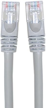 eDragon Cat6 Ethernet Crossover Kábel, Snagless/Öntött Boot, Szürke, 25', 1 Csomag (ED699253)
