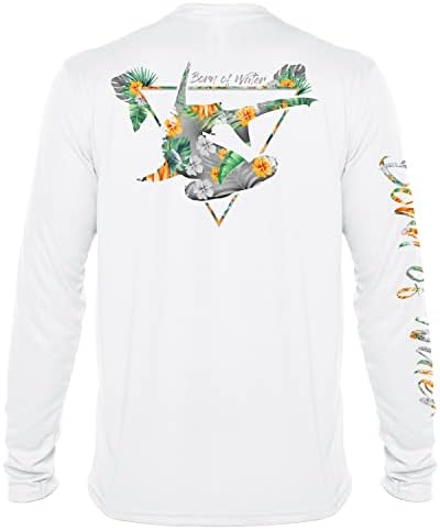 Trópusi pörölycápa T-Shirt: Férfi UV Hosszú Ujjú Védelem Ing | Búvárkodás | Halászat
