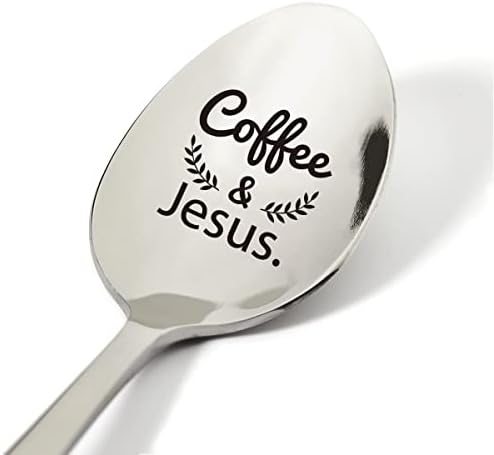 Keresztény Ajándék Ötletek,Kávét, Jézus Kanál Vésett Rozsdamentes Acél Jelen, Újdonság, a Kávé Szerelmeseinek Kanál