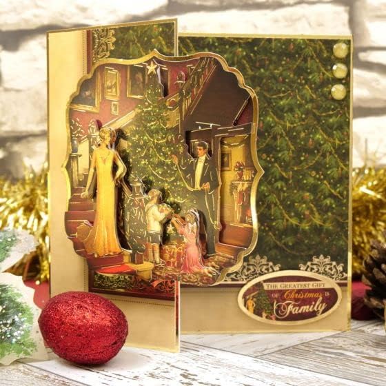 Hunkydory Kézműves Karácsonyi Hagyományok Luxus Topper Set - Egy Család Karácsonyi CLASSIC22-902