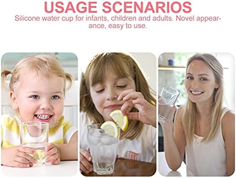 Toddmomy Víz Képzés Inni Snack a Törhetetlen Összecsukható Csésze Kisgyermek Konténer Ml Kisgyermekek Fedő Üveg Catcher