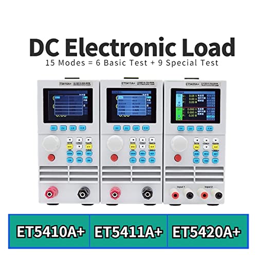 ET5410 Programozható DC Elektronikus Terhelés 500V/150V 400W USB Connect Single/Dual Channel Méter Akkumulátor Kapacitás
