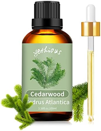 yethious Cedarwood Esszenciális Olaj 100ml, Tiszta, Természetes Cedarwood Alapvető Oill a Diffúzor & Aromaterápiás Bőr