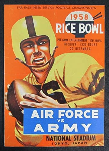 1958 Rizst Tál légierő vs Hadsereg Katonai Labdarúgó Játék Program Tokió, Japán - Főiskolai Programok
