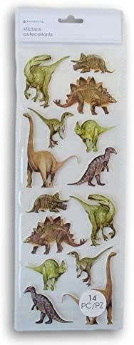 Reális Dinoszaurusz-Matricák - Dino 3D-s Puffadt a Kézműves & Scrapbooks - 14 Db