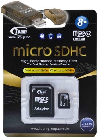 8 gb-os MicroSDHC Class 10 Csapat Nagy Sebesség 20 MB/Mp Memória Kártya. Villámgyors Kártya Samsung Beat DJ-M7600 Íme