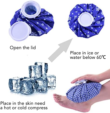 Hideg-meleg Gél Jég, 2db 6inch Újrafelhasználható Jég Táskák a Hideg Csomag a Sérülések Jég Hő Terápia Megakadályozza