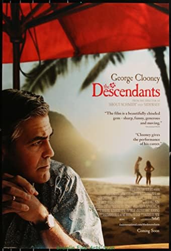 A Descentants George Clooney Egy Lapra Előre Film Poszter Nagy Kép Clooney