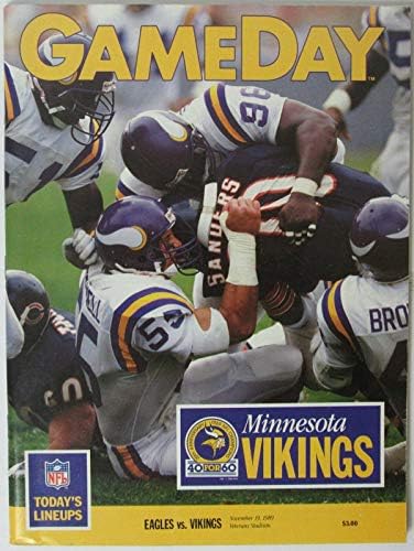 1989 Philadelphia Eagles vs. Minnesota Vikings NFL-Játék Program 145656 - NFL Programok