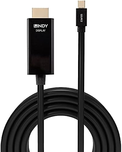 LINDY 36928 3m Passzív Mini DisplayPort-HDMI 4K Adapter Kábel - Fekete