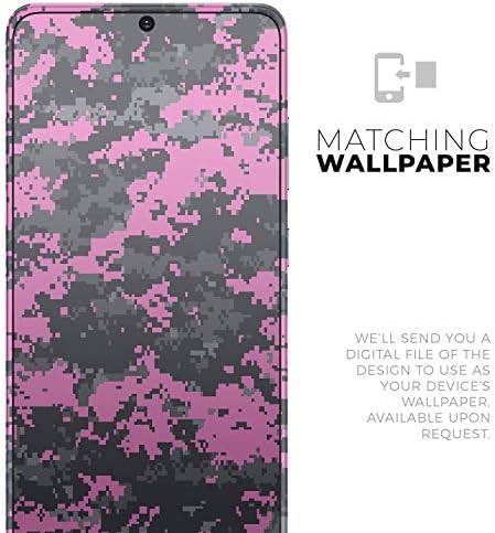 Design Skinz Rózsaszín V3-Szürke Digitális Álcázás Védő Vinyl Matrica Lezárja a Bőr Cover Kompatibilis A Samsung Galaxy