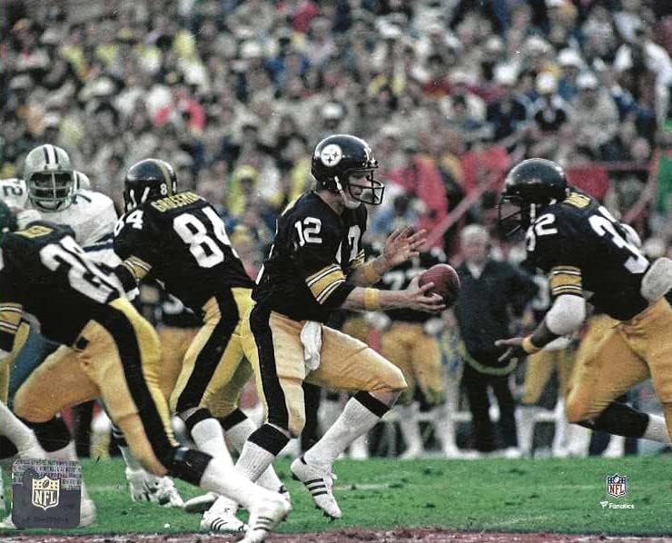 Pittsburg Steelers Terry Bradshaw & Franco Harris Során S. B. XIII. 8x10 Fotó Kép