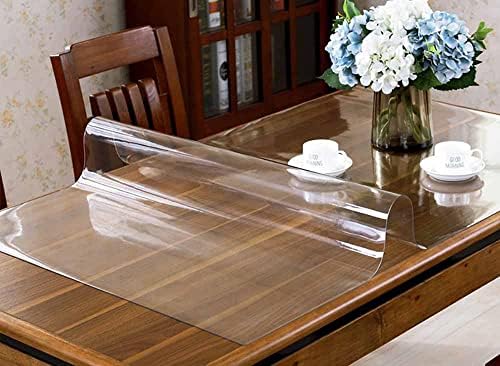 Egyéni Világos, asztalterítő Fólia, 1.0 mm Vastag Táblázat Védő Étkező Asztal, Átlátszó Műanyag Asztalterítő Fólia,